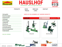Tablet Screenshot of hauslhof.at
