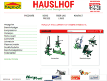 Tablet Screenshot of hauslhof.de